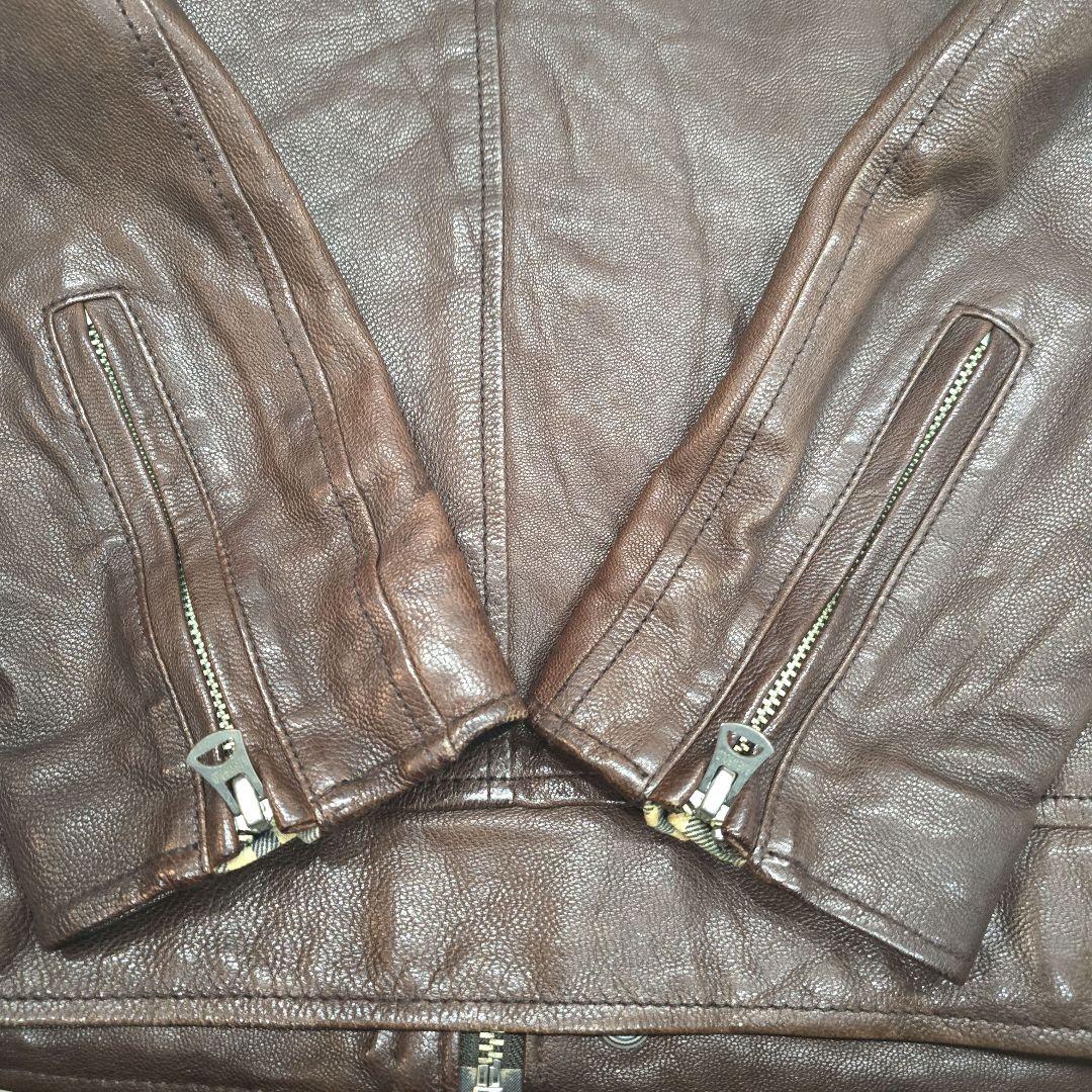 R .NEWBOLD リアルレザー シングルライダースジャケット