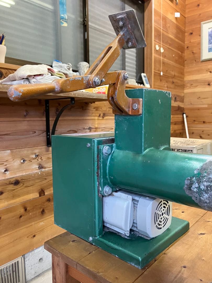 常圧式土練機　林田鉄工　KM-200　ステン　動作確認済み