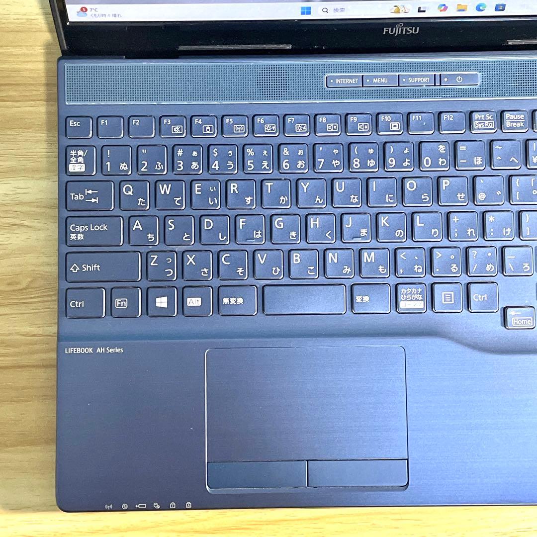 富士通 LIFEBOOK/Ryzen7/16GB/SSD512GB/ブルーレイ