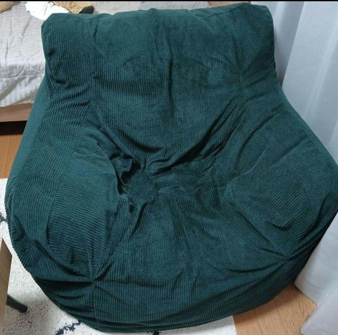 LOOSY 1人掛けビーズソファ Dark Green