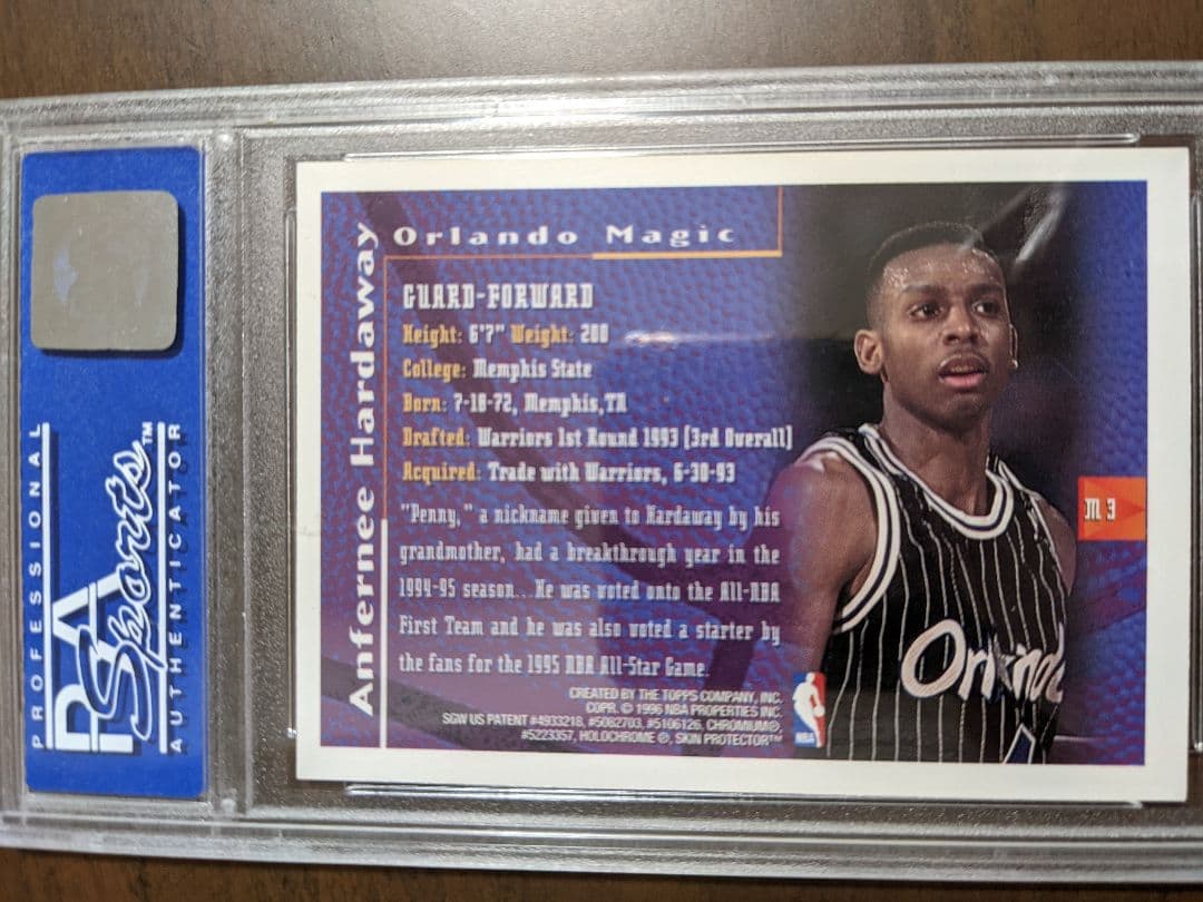 鬼レア▼NBA▼「A.Hardaway（ペニー）」オレンジ・リフラクター