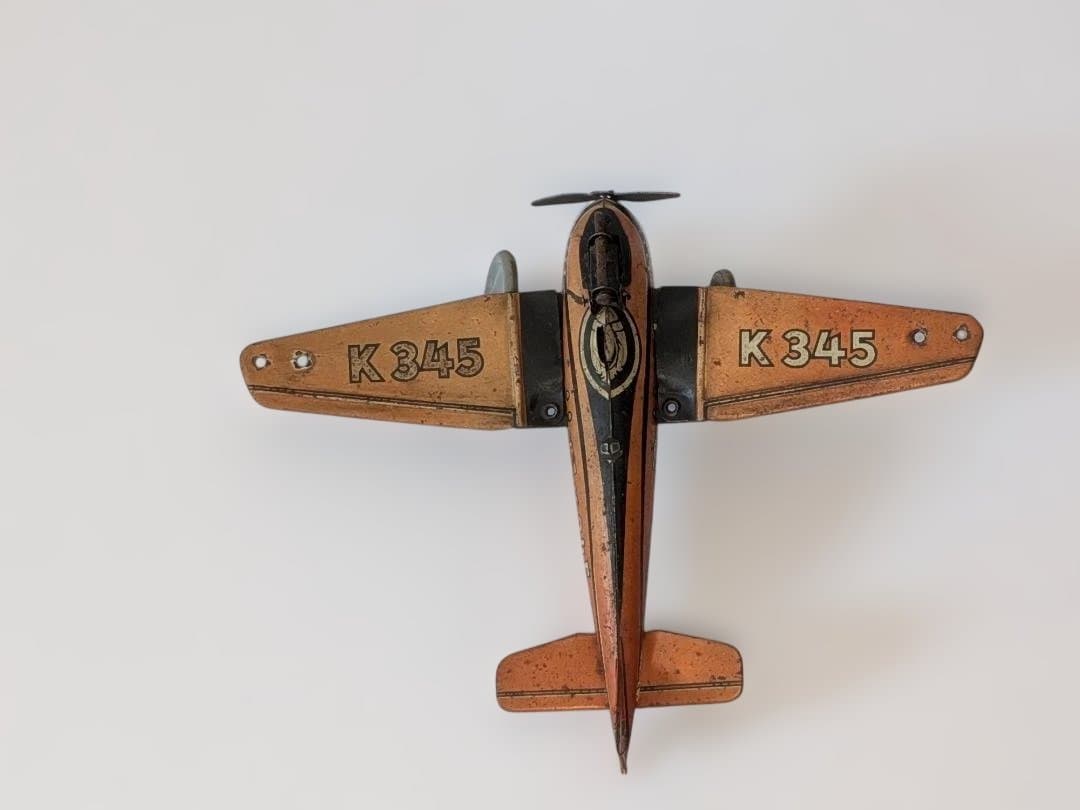 Theodoros　アンティーク 飛行機型 ブリキのおもちゃ K345
