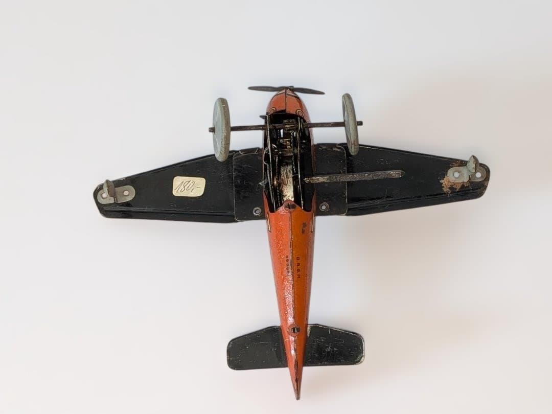 Theodoros　アンティーク 飛行機型 ブリキのおもちゃ K345