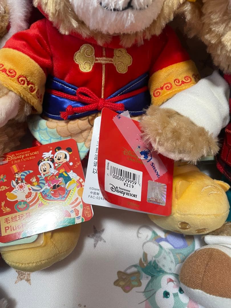 上海 香港ディズニー ぬいぐるみ ダッフィー リーナベル 旧正月