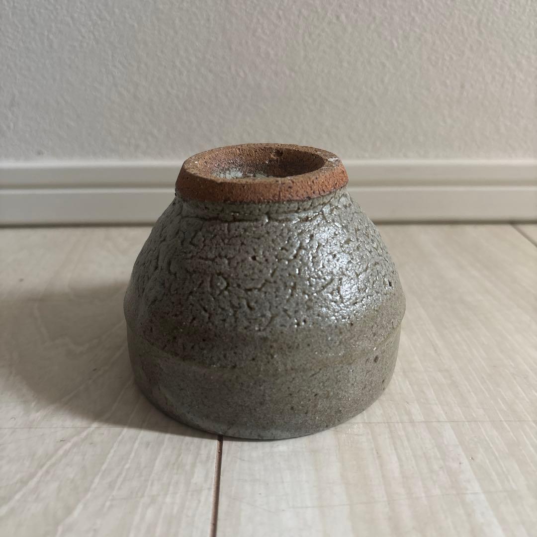 濱田庄司　胴紐茶碗 竹節高台③