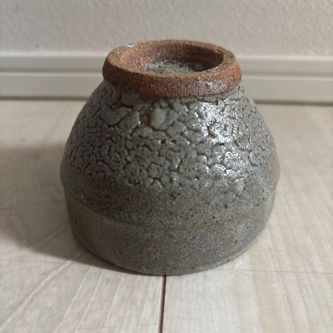 濱田庄司　胴紐茶碗 竹節高台③