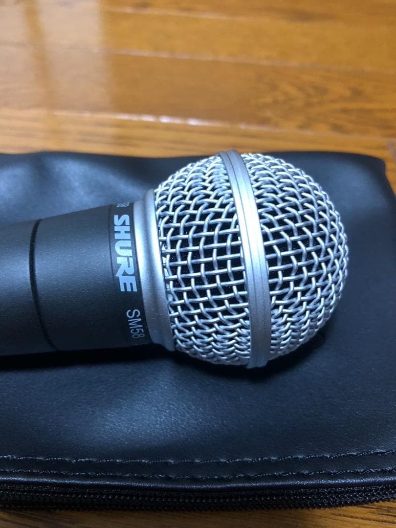 【動作確認済】SHURE SM58 ダイナミックマイク ケース付き