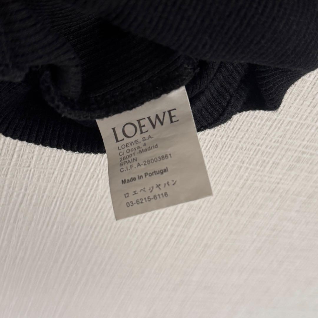 LOEWE ロエベ アナグラム クロップド タンクトップ ブラック S