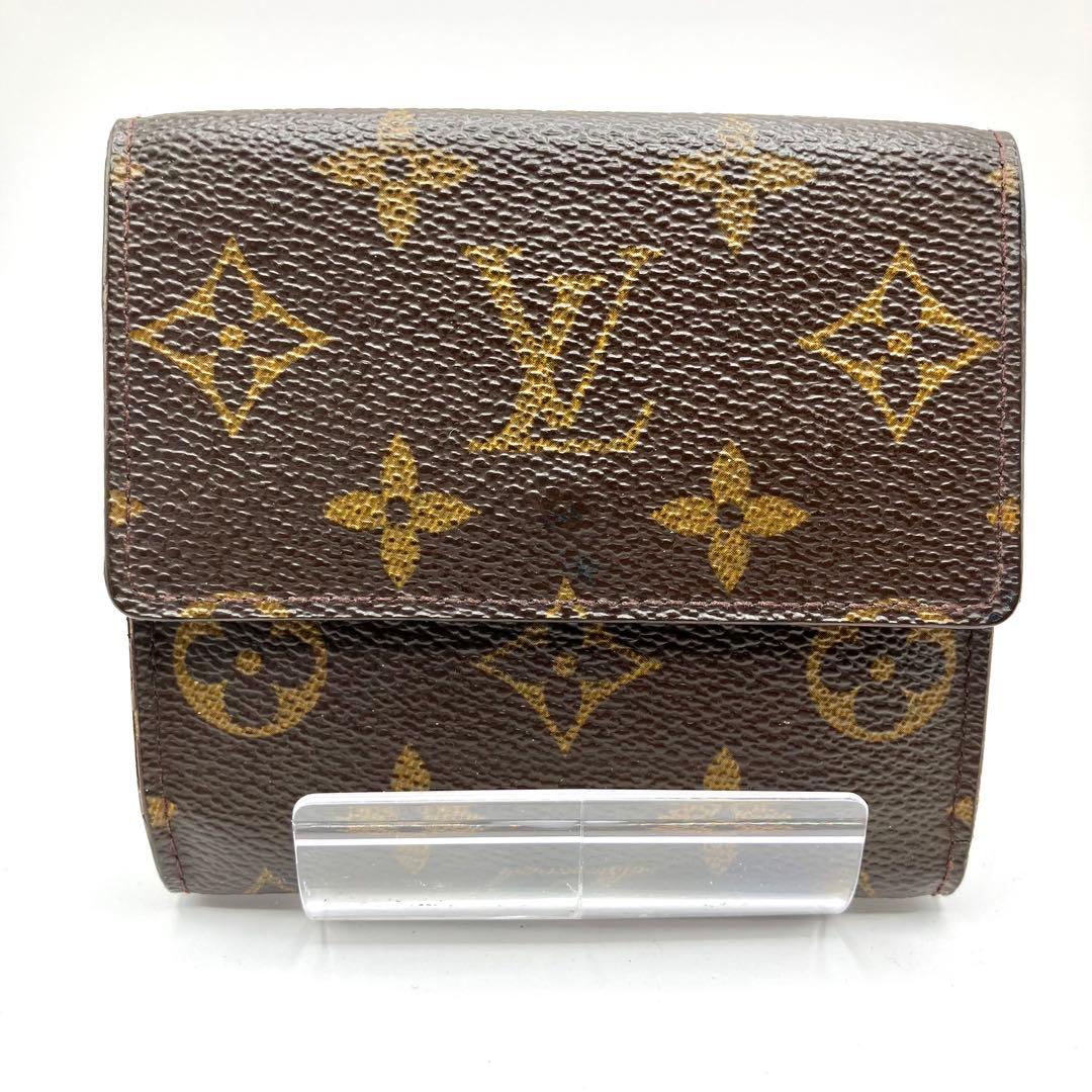 ルイヴィトン　ポルトモネビエカルトクレディ　三つ折り財布　折り財布　モノグラム