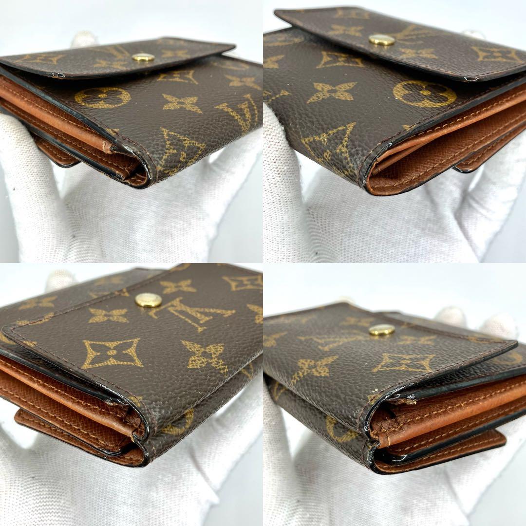 ルイヴィトン　ポルトモネビエカルトクレディ　三つ折り財布　折り財布　モノグラム