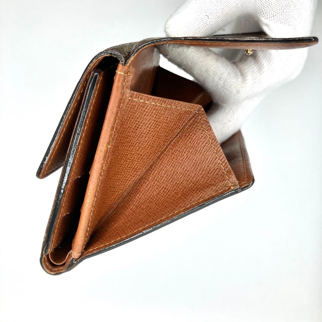 ルイヴィトン　ポルトモネビエカルトクレディ　三つ折り財布　折り財布　モノグラム