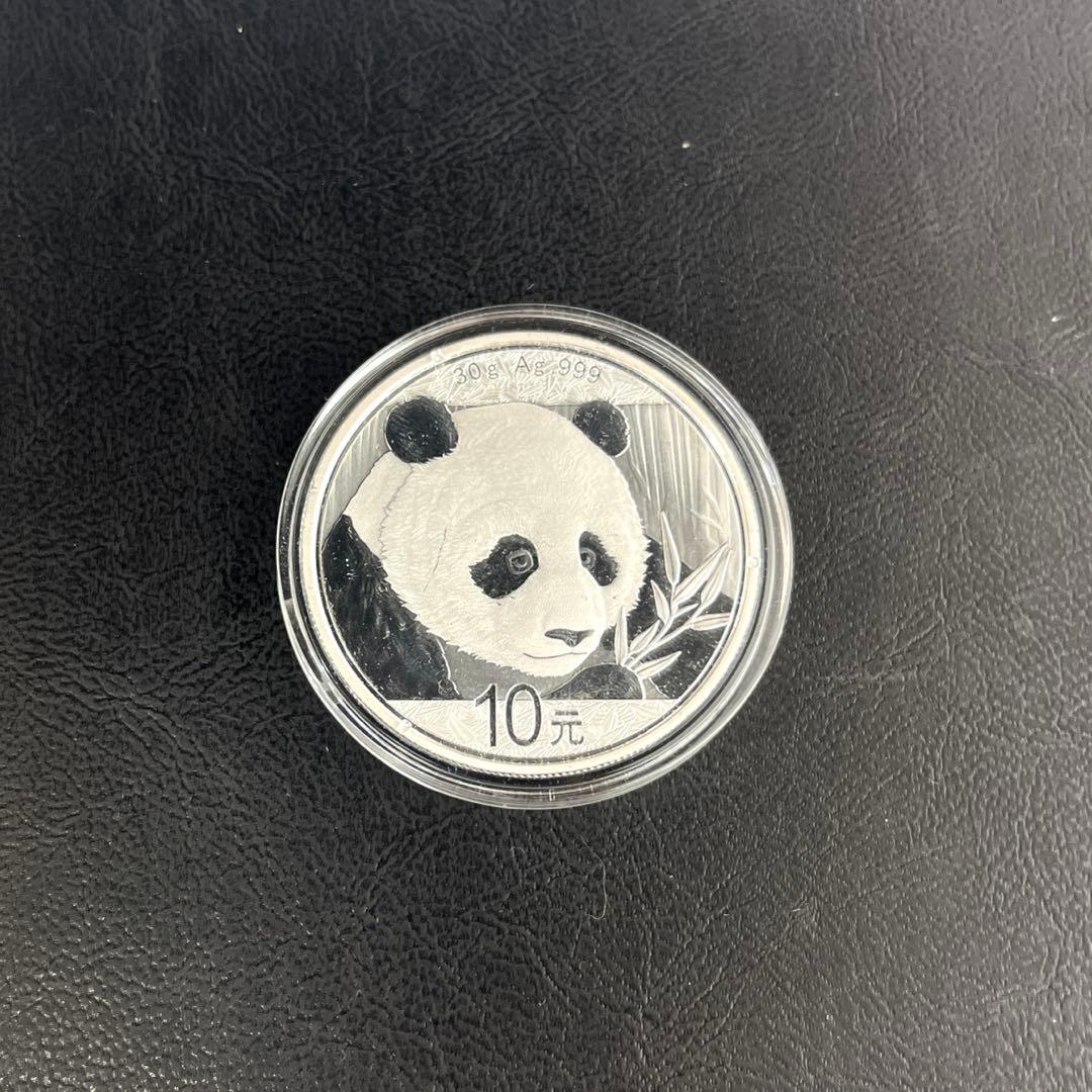 【2018年】パンダ銀貨　10元　カプセル付き②