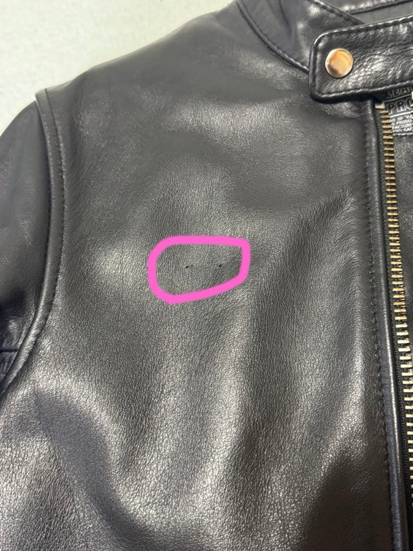 KADOYA ブラック レザー シングルライダース