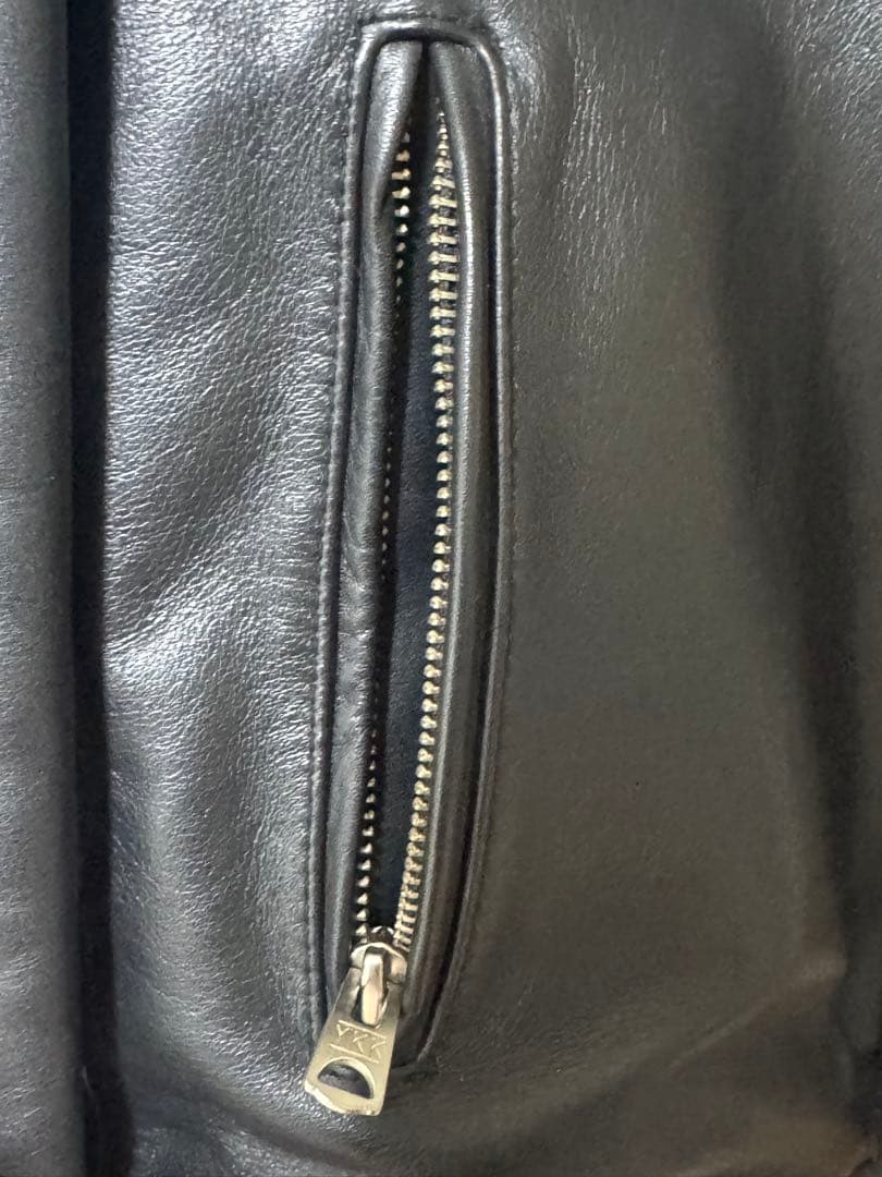 KADOYA ブラック レザー シングルライダース