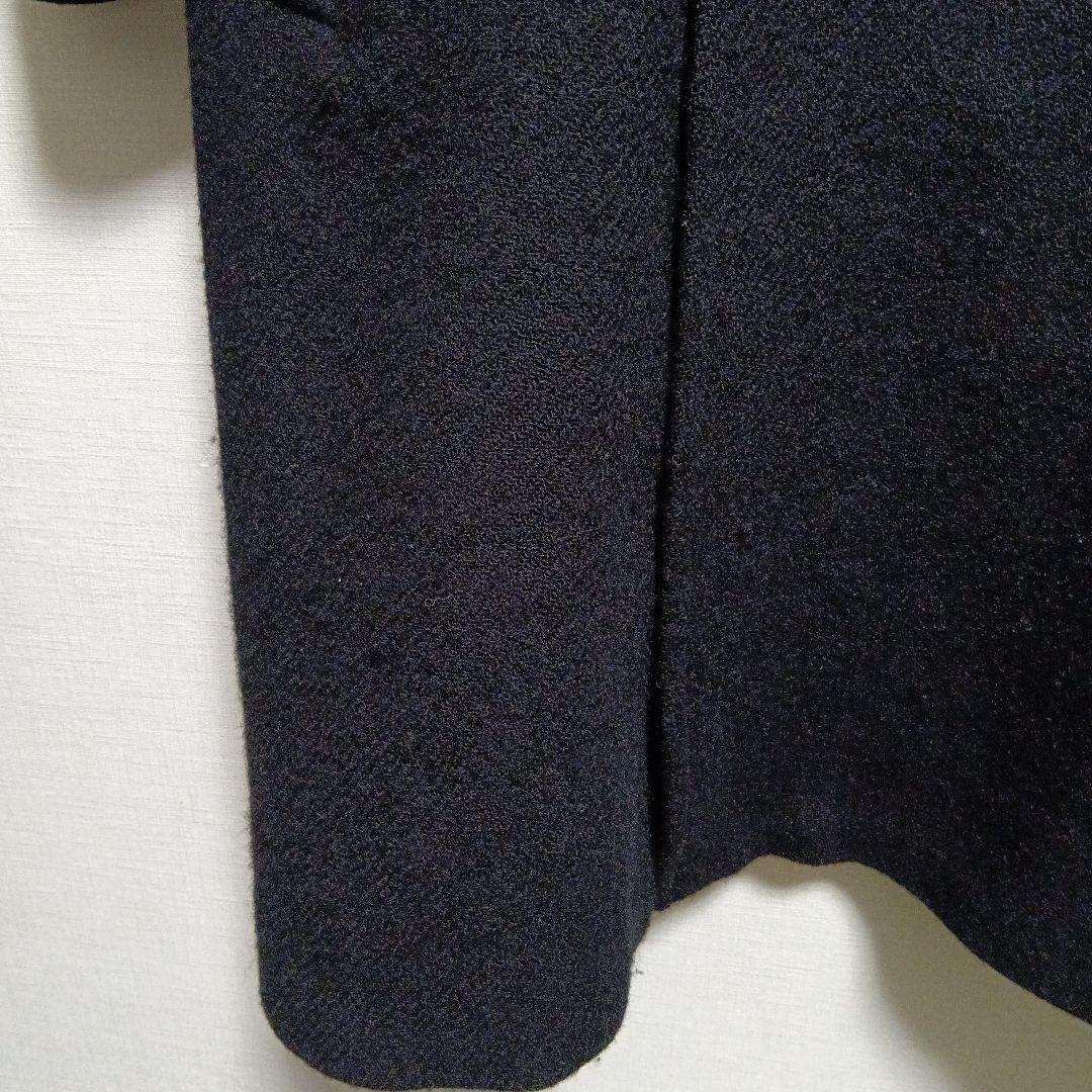 マーガレットハウエル　ハリスツイード　チェスターコート　黒　ロング