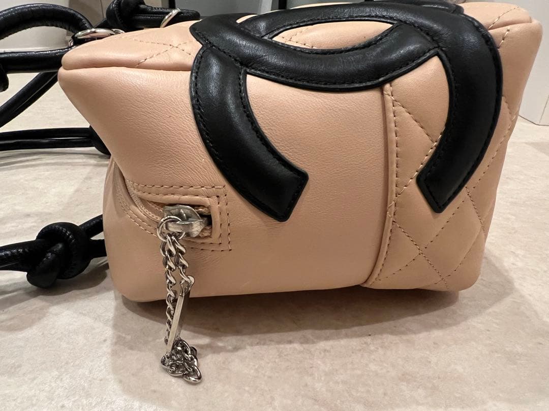シャネル　カンボンライン　ボーリングバッグ　CHANEL