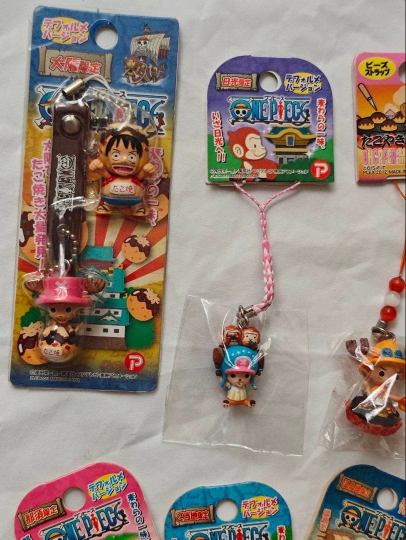 ONE PIECE ワンピース　根付　ご当地ストラップ　マスコット