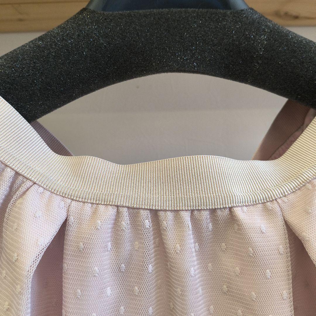 TO BE CHIC ピンク ドットスカート 44 タイムセール