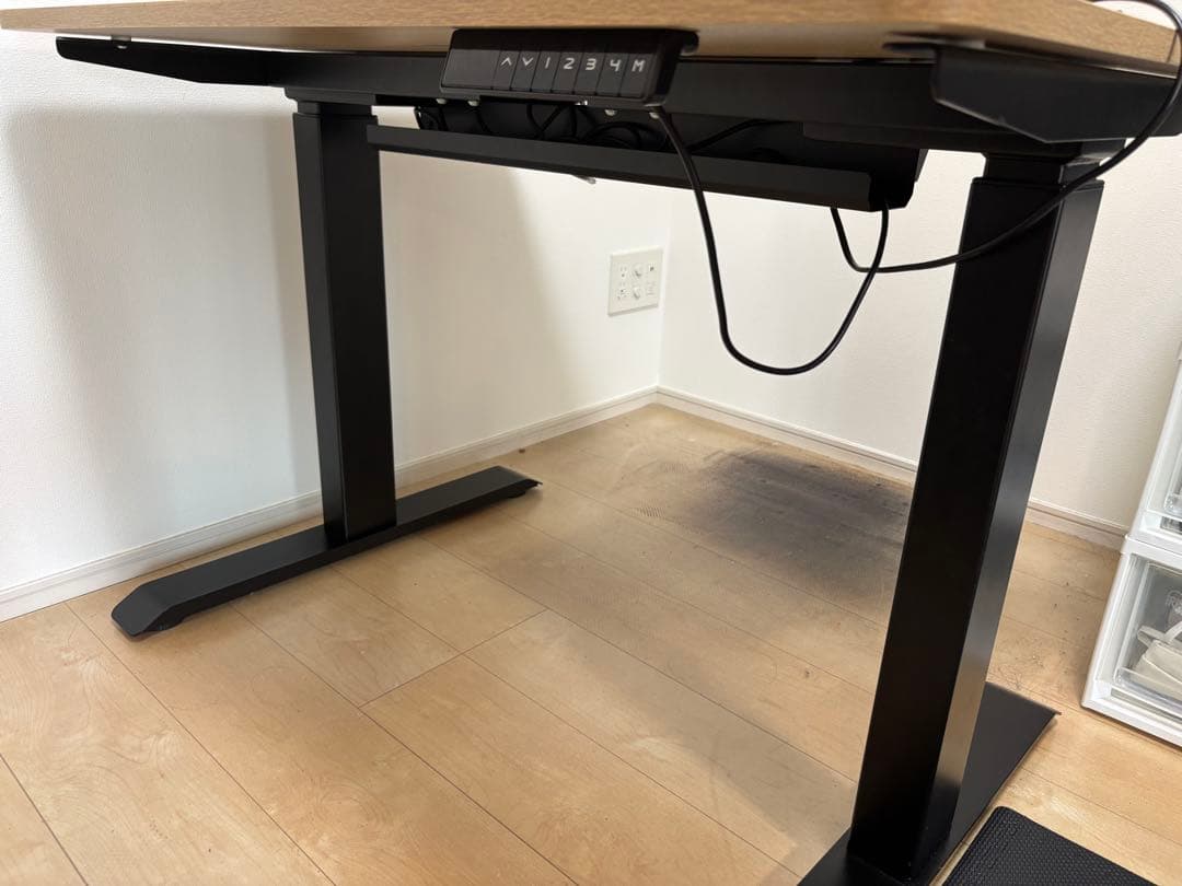 山善 昇降デスク 100×70cm 定価6万弱　ELD-FS 値下げ交渉OK