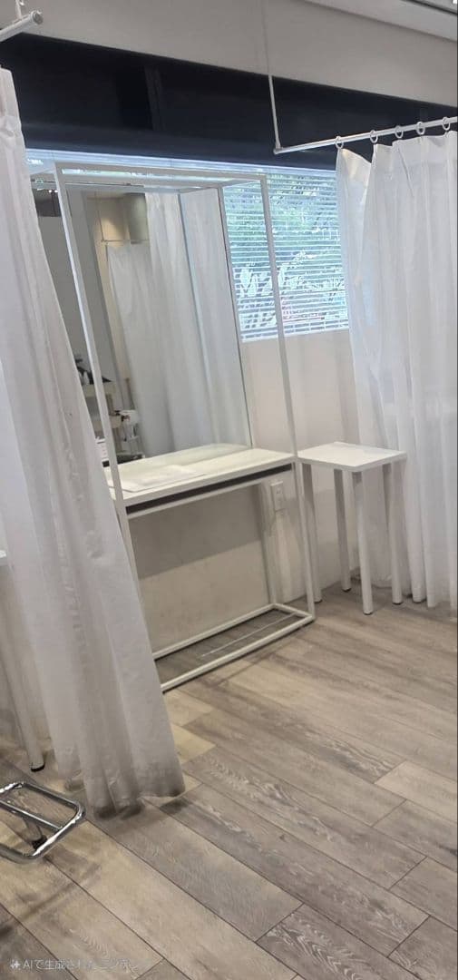 美容室　セット面　鏡 中古品　美品　引取希望　4台有