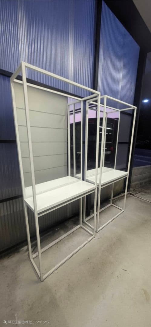 美容室　セット面　鏡 中古品　美品　引取希望　4台有