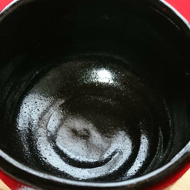 桂窯 黒楽茶碗 初代檜垣崇楽 作