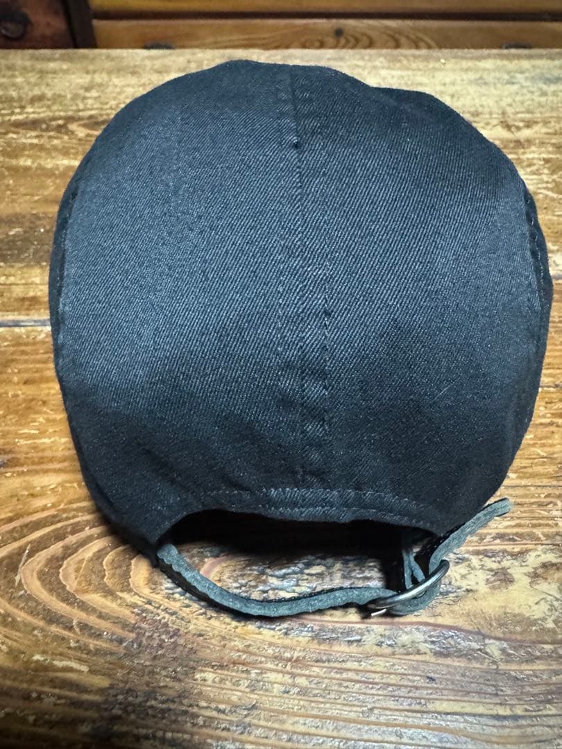 Supreme ブラック ロゴキャップ フリーサイズ　調整付