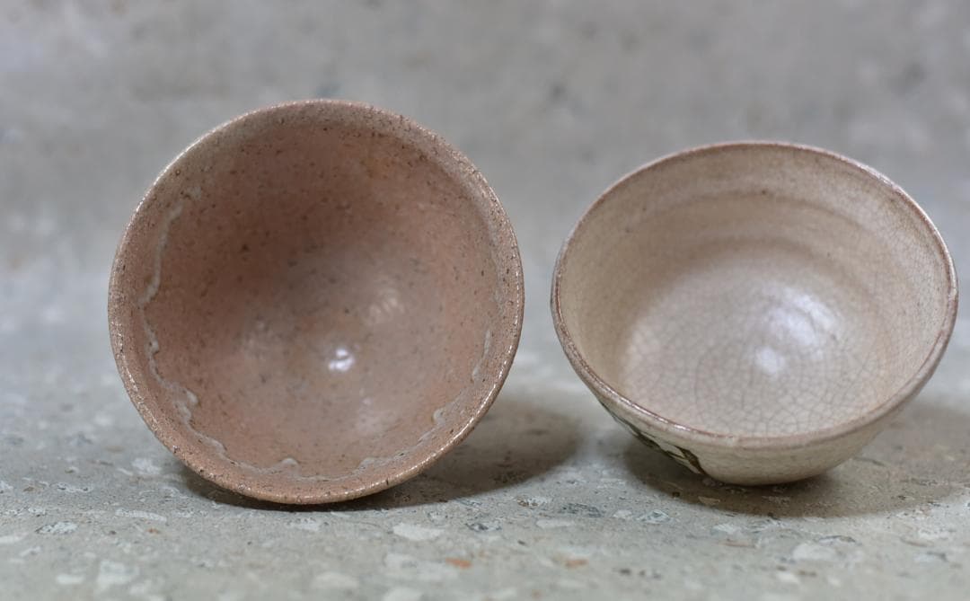 抹茶茶碗４個組【極上品】　萩焼、粉引き　栗田焼　　お茶道具