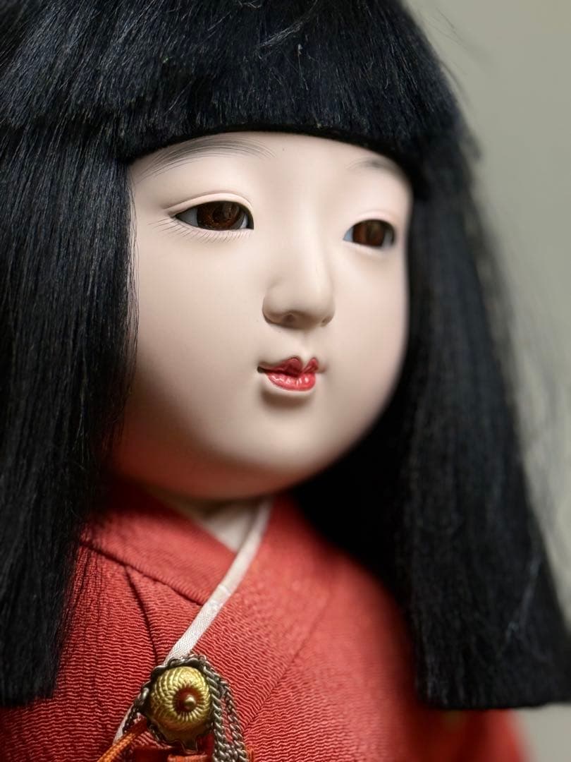 大）節句人形工芸士 三代 天賀章介 京都友禅着物 市松人形