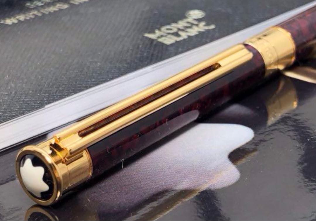 モンブラン　★金運幸運を呼ぶパワー石！レッドメノウ・マーブル特別なノブレスドウエ