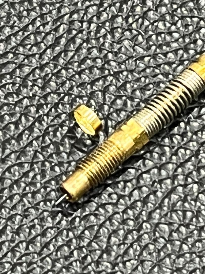 海　pmg用木軸　黒檀12角軸　ステンレスグリップ+2