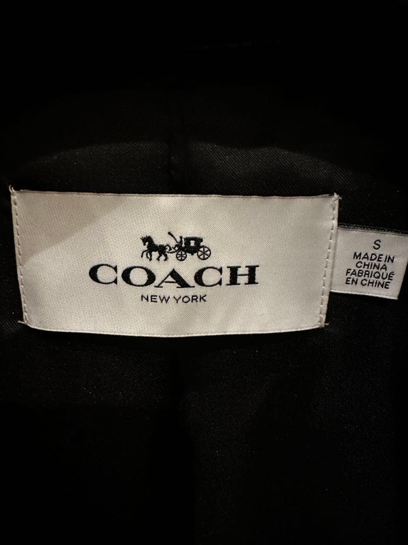 値下げ！美品 COACH レザージャケット メンズ S シングル 黒