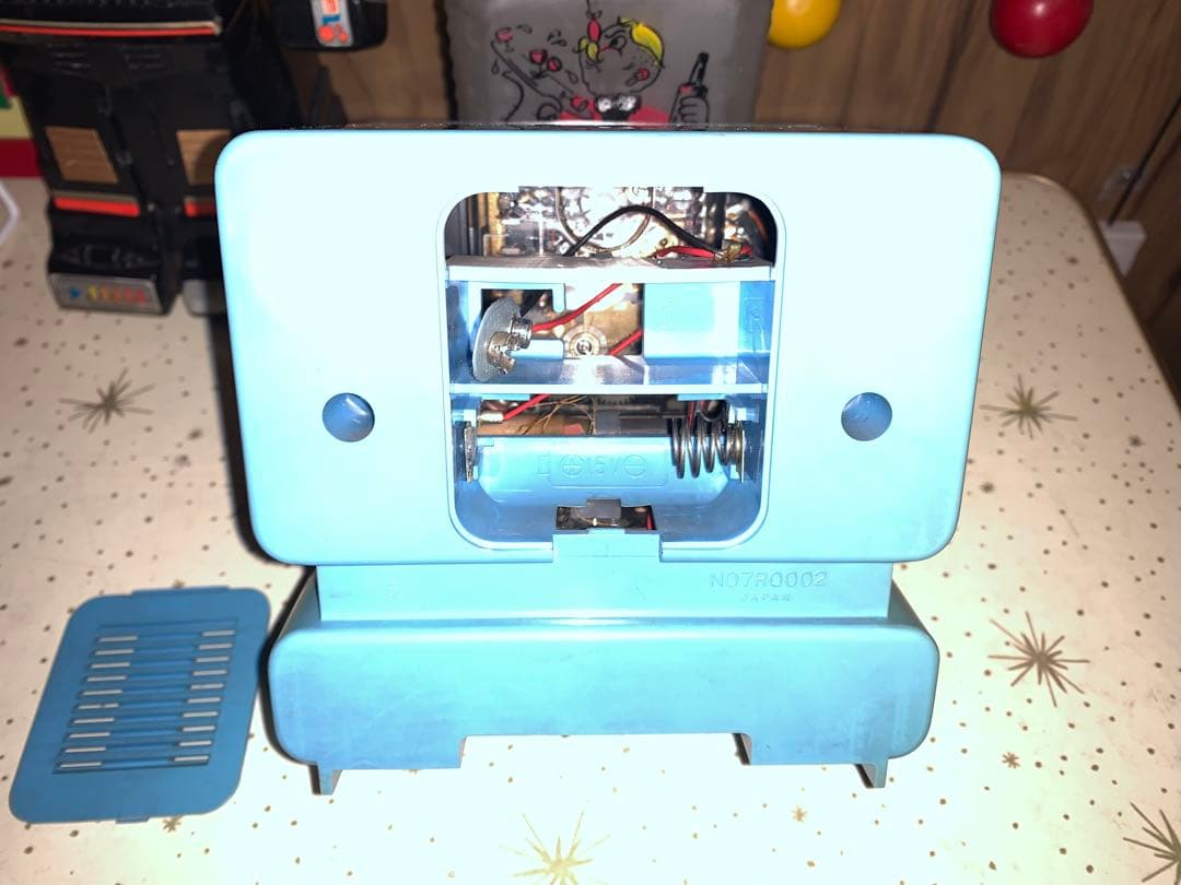 昭和レトロ　ビンテージ　動作品　シチズン ラジオ付　目覚し時計　スペースエイジ