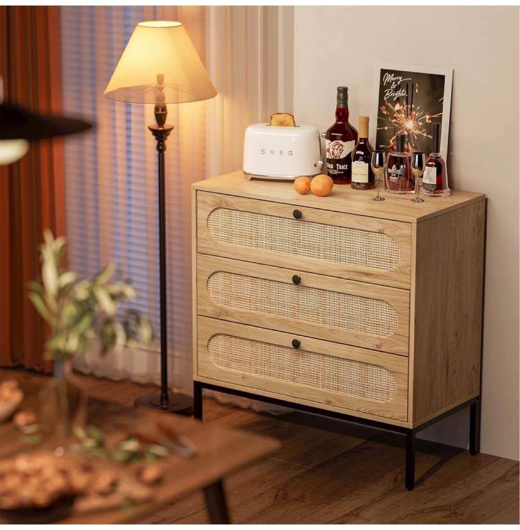 IKIFLY 収納チェスト 引き出し 木製 タンス チェスト キャビネット