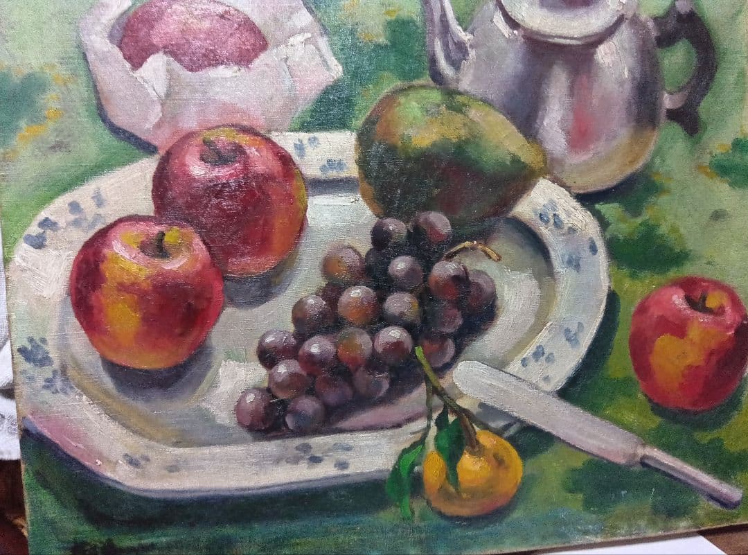 古い作品です写真13枚ですF8号です