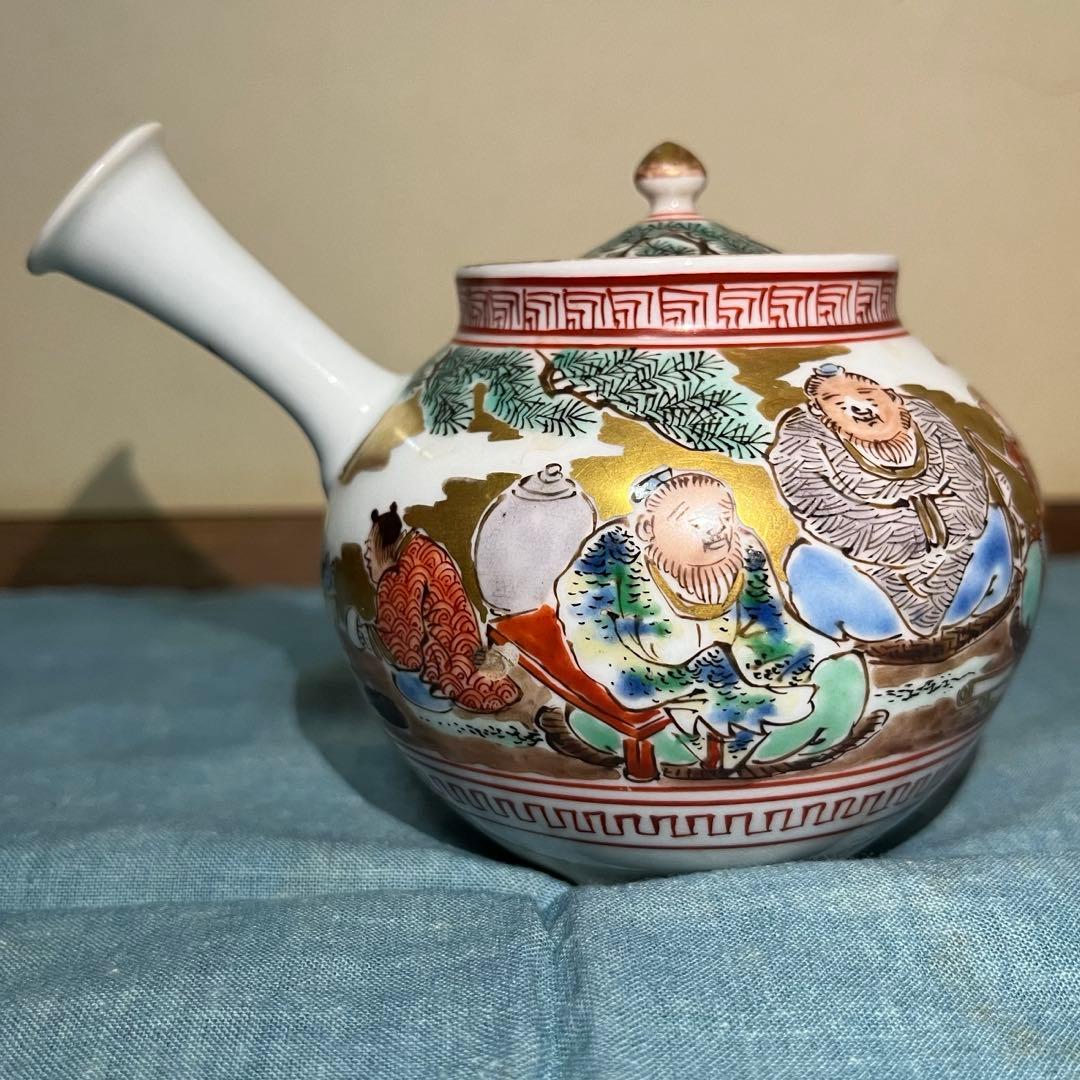 由*麻様 煎茶道具　横手急須