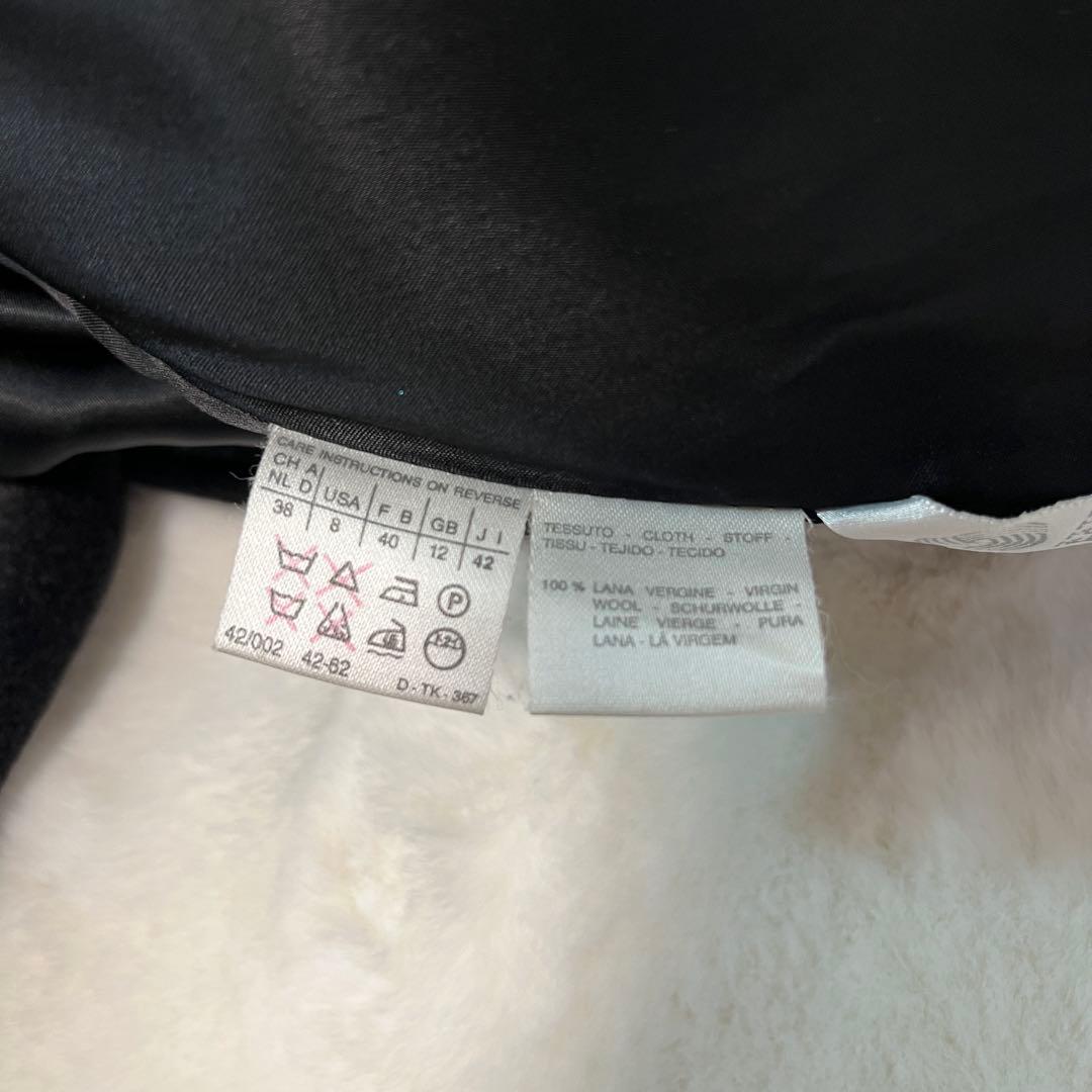 極美品 MaxMara 銀タグ ヴァージンウール ボリューム チェスターコート