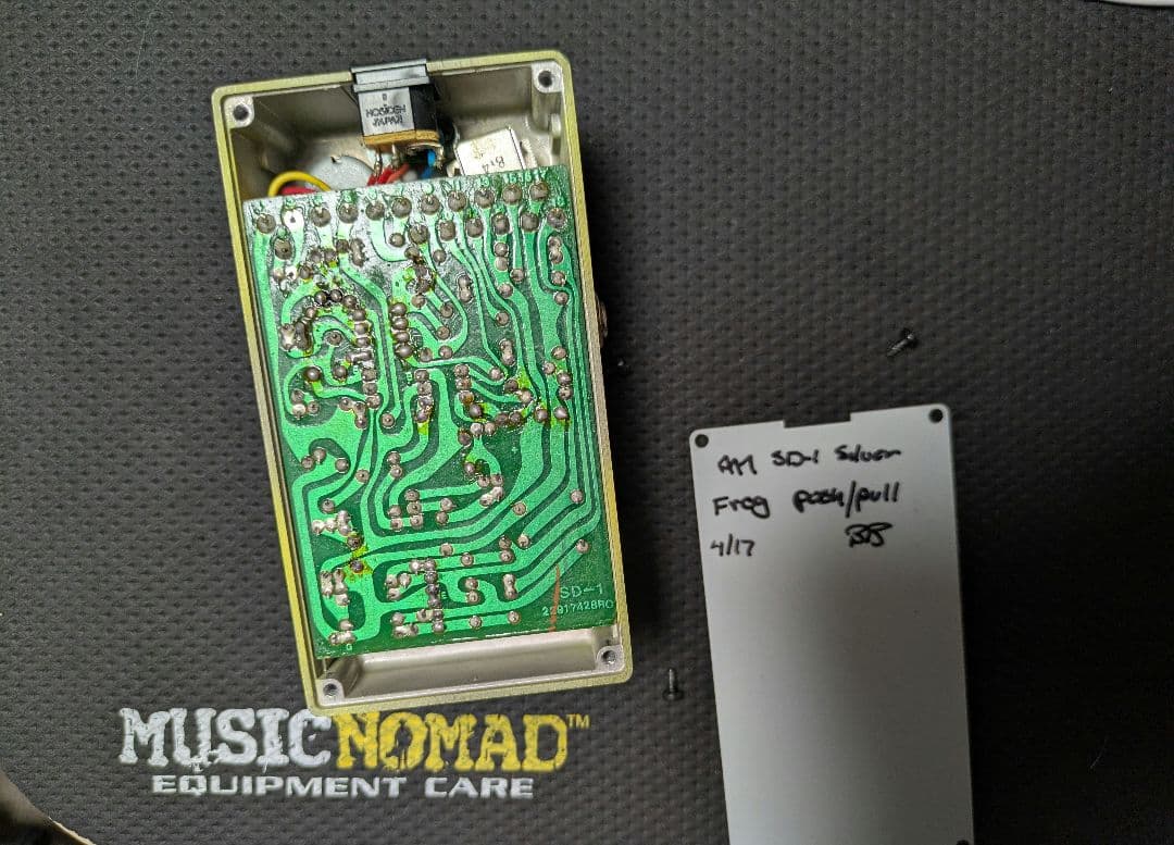 ギター BOSS SD-1 ANALOG.MAN SilverMod Push-Pull