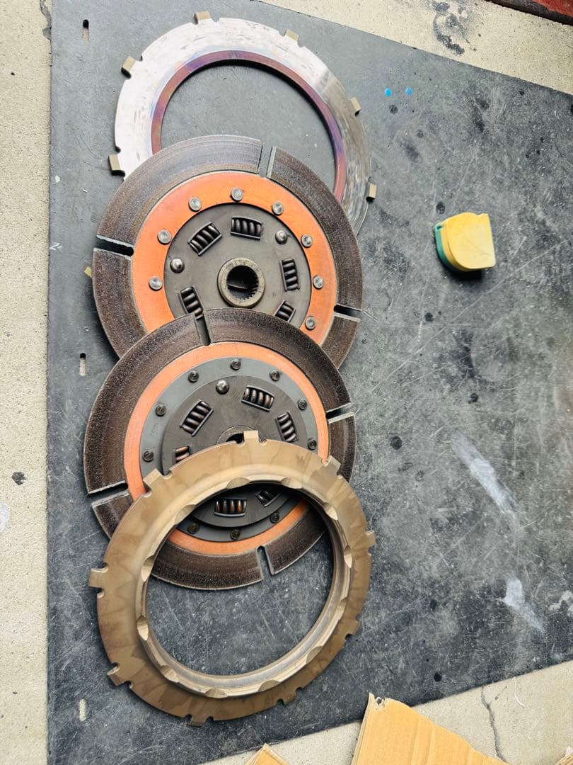 OS技研ツインプレート RB25 RB26 L型 VQ35パーツ 215mm