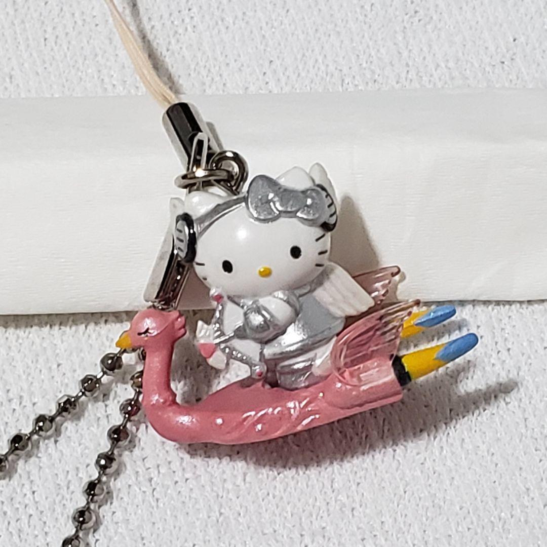 ハローキティ Vivitix スワン ストラップ＆チャームセット