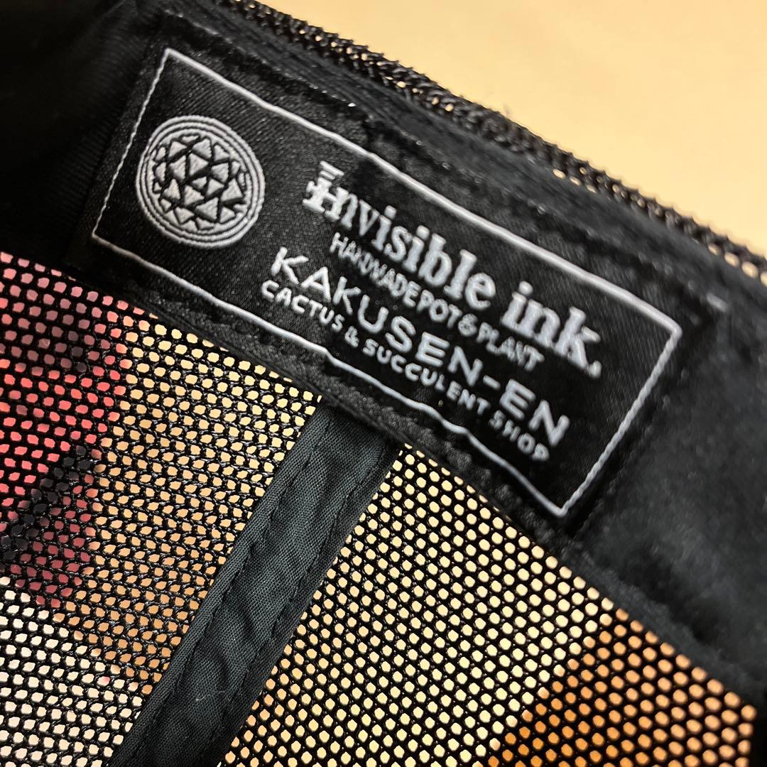 Invisible Ink KAKUSEN-EN メッシュキャップ ブラック