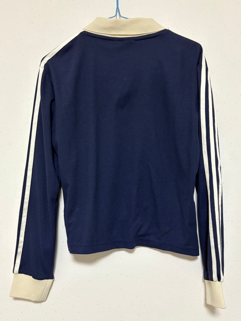 adidas sporty & rich ネイビー サッカージャージ