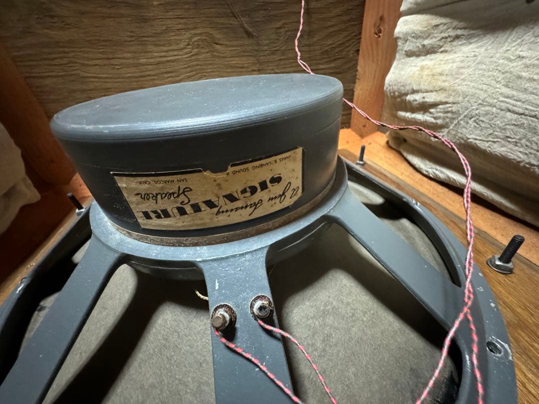 奇跡のD130 JBL の最初期穴なしフラッドバック　サンマルコスアドレス