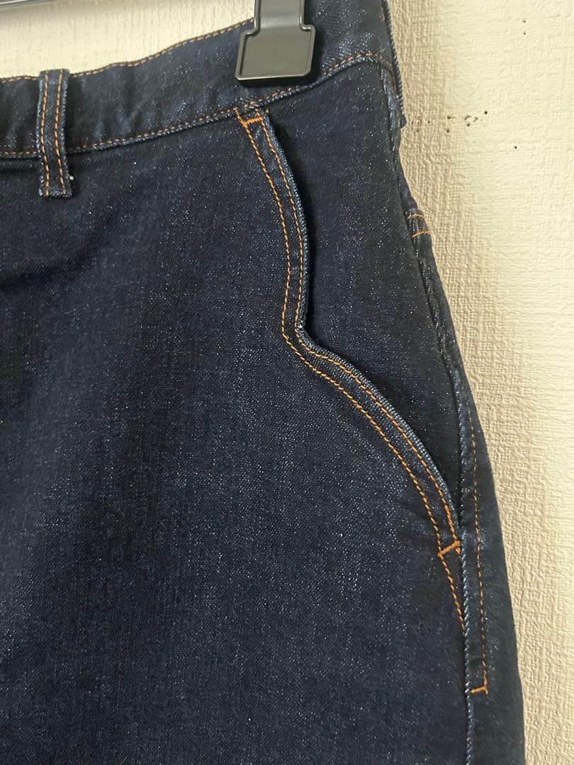 yukiemon おリボンデニムスカート こいめ 3L