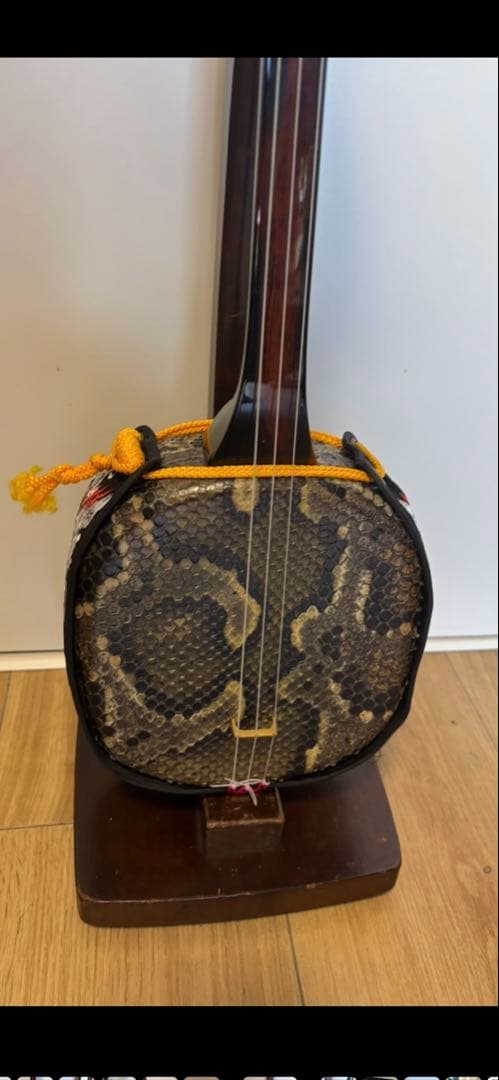 沖縄三線　マカビ型　八重山黒木　472グラム