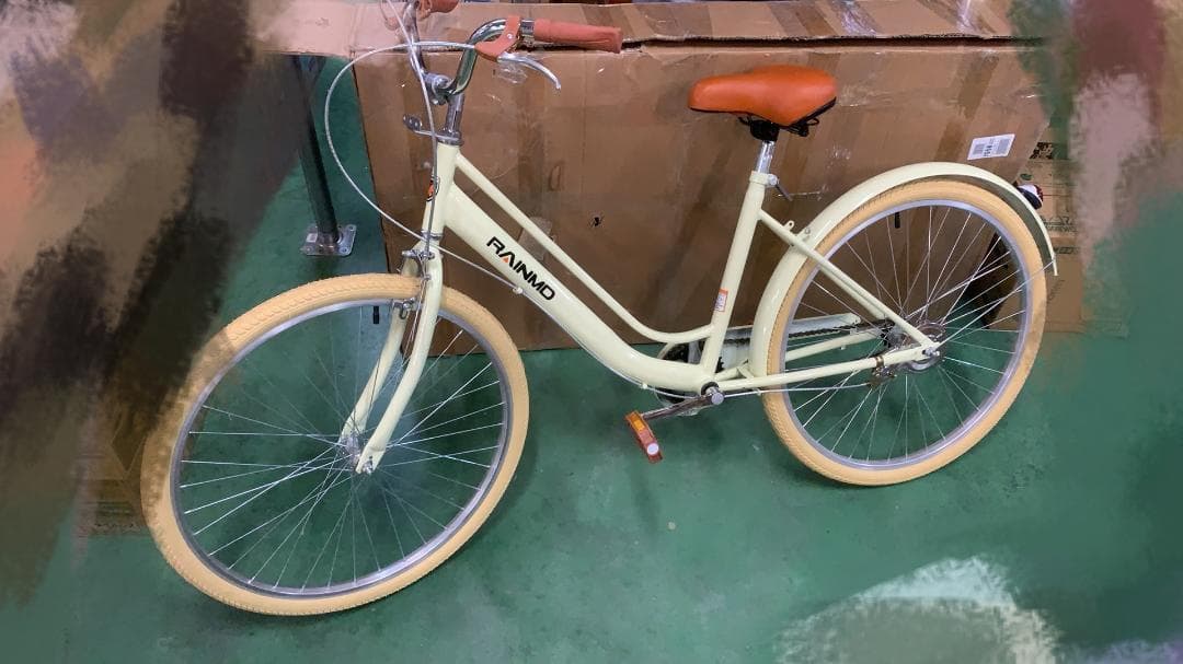 年末セール RAINMD シティサイクル 26インチ 高炭素鋼フレーム