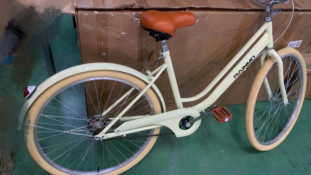 年末セール RAINMD シティサイクル 26インチ 高炭素鋼フレーム