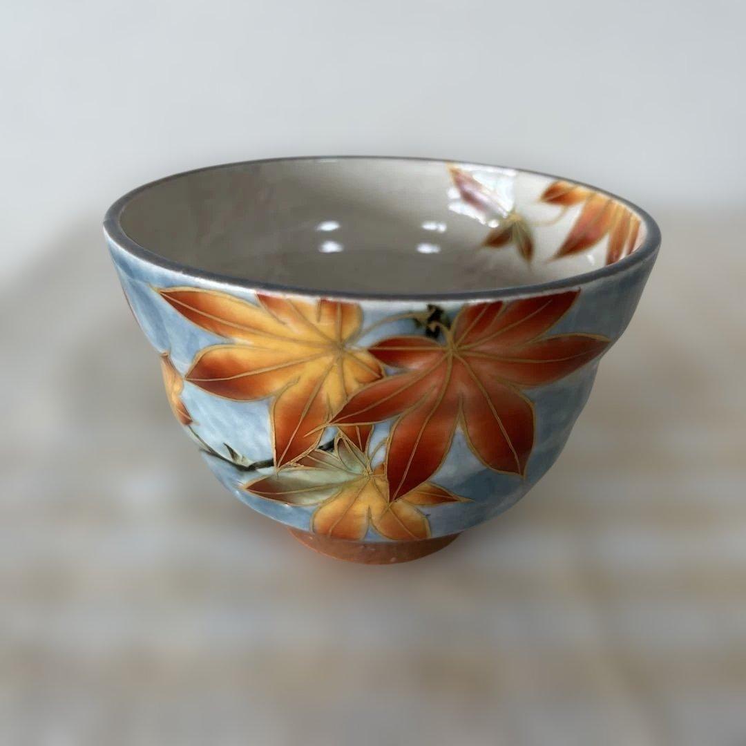 京焼 陶葊 陶あん 色絵付け 湯呑み 4客セット