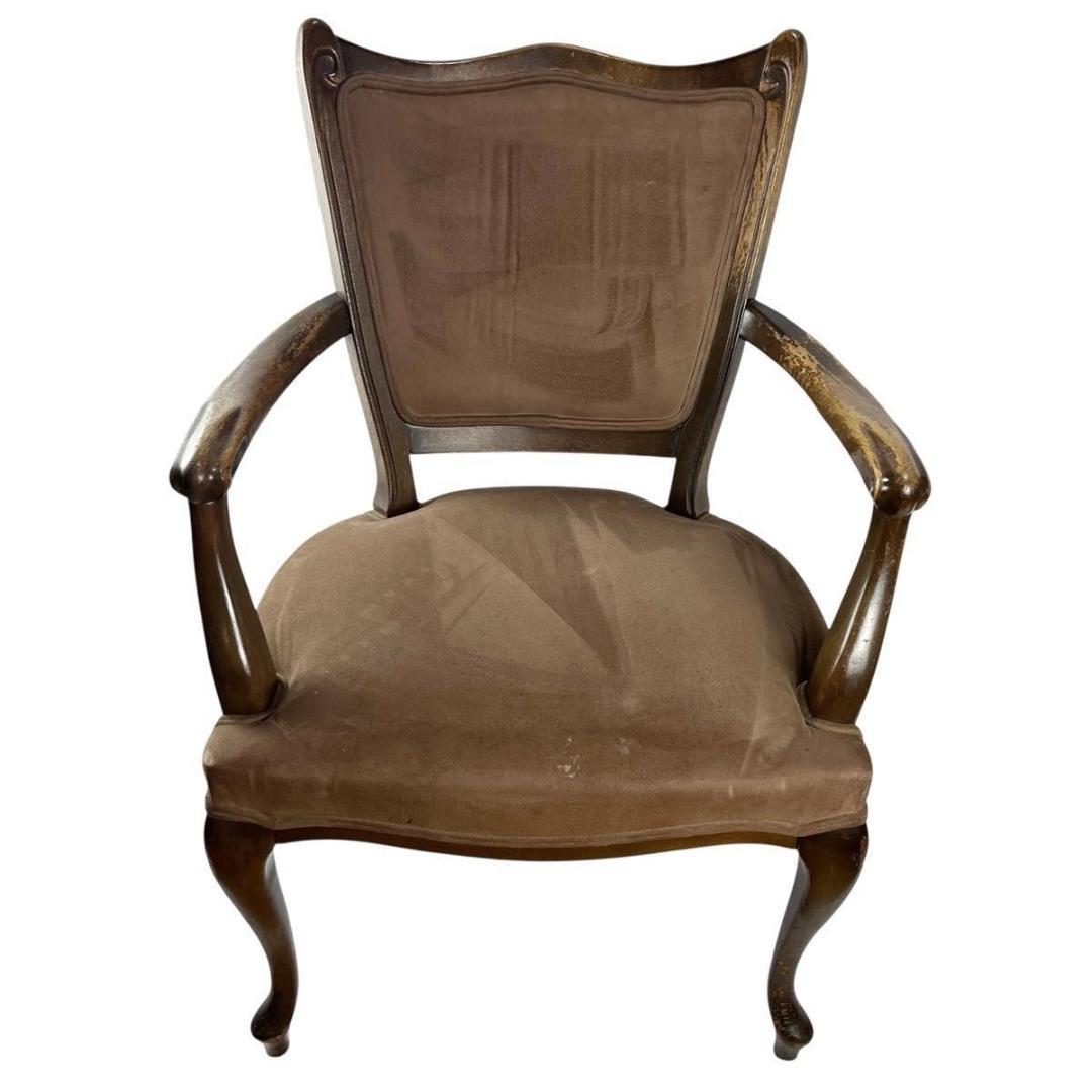 【maruni/マルニ】木製 アームチェア オールドマルニ 椅子 猫脚 70's