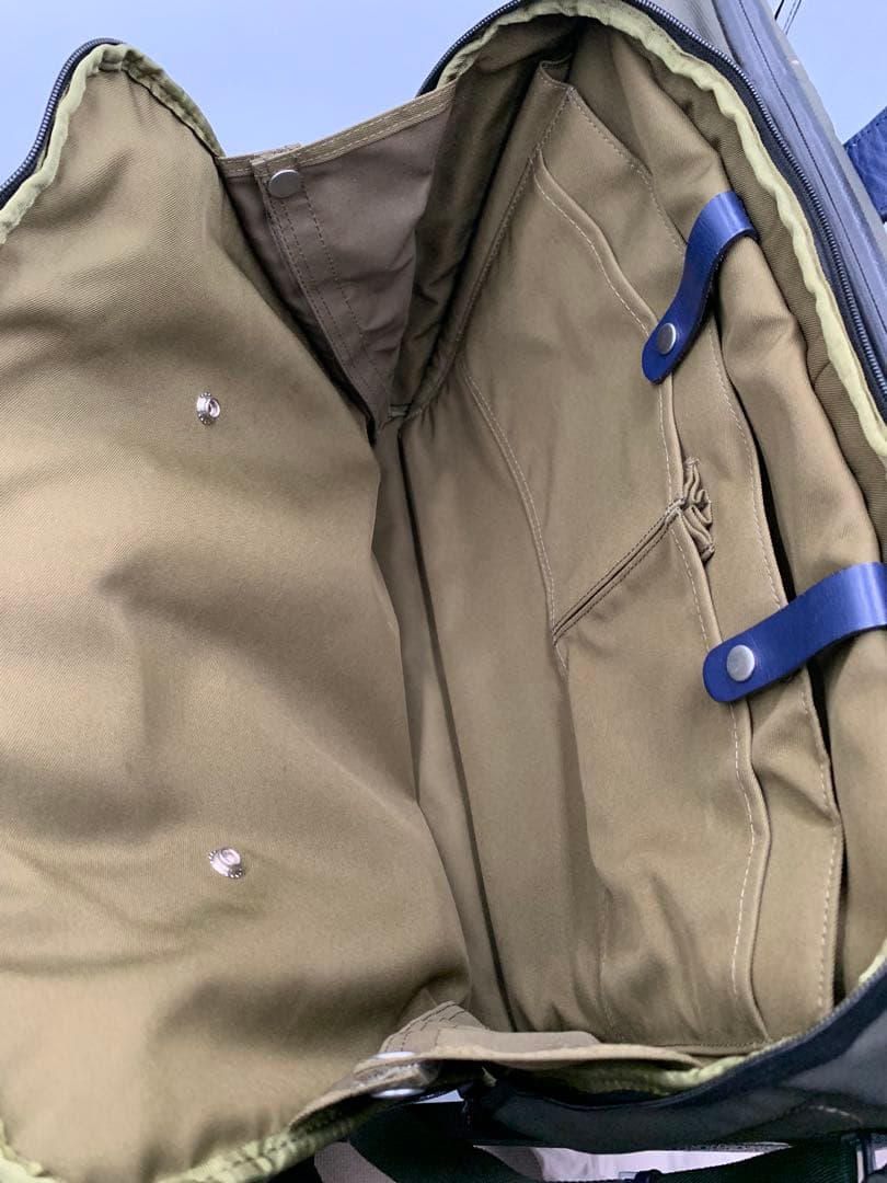 ポールスミス 2WAY ビジネスバッグ カーキ ナイロン レザー A4収納可